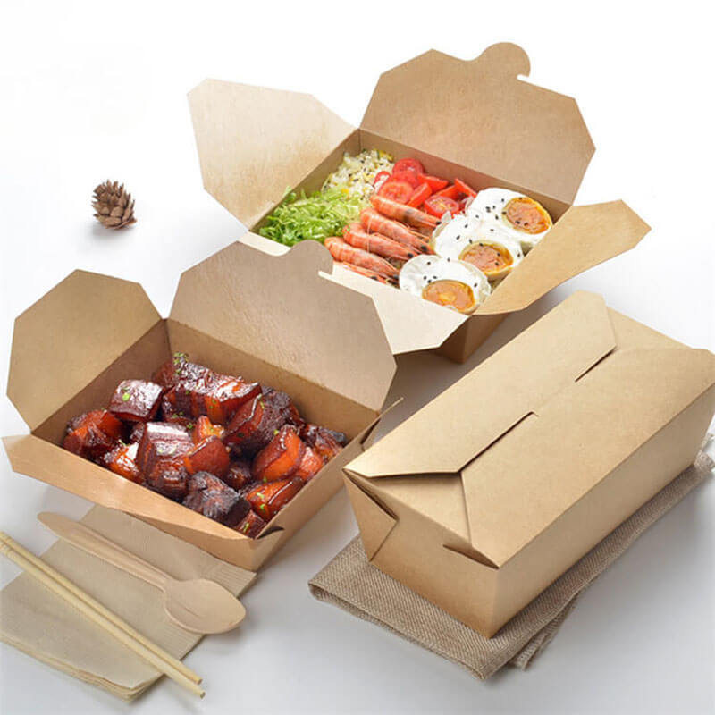 Các loại hộp giấy đựng thức ăn đẹp, đơn giản