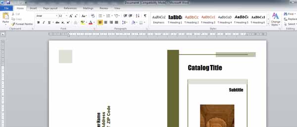 Hướng dẫn thiết kế catalogue bằng Word